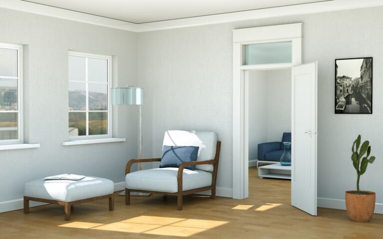 Einen Sessel im skandinavischen Stil